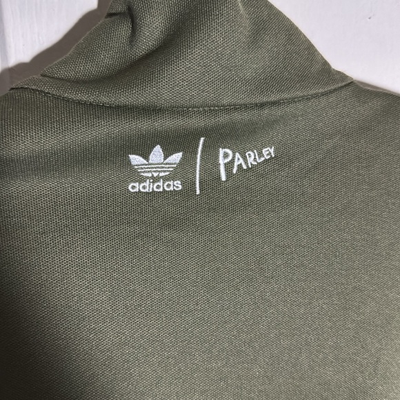 Adidas Women’s Parley TrackTop | Size Large green jacket Retail $100 - Picture 8 of 10